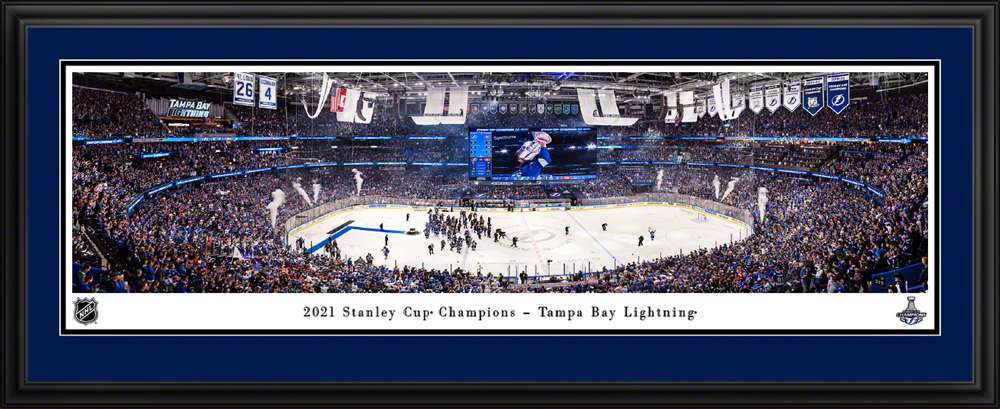 2021 Stanley Cup Champions Panoramic Picture - Tampa Bay Lightning  Deluxe Frame