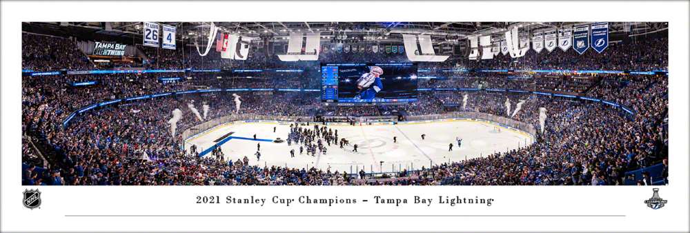 2021 Stanley Cup Champions Panoramic Picture - Tampa Bay Lightning  Unframed