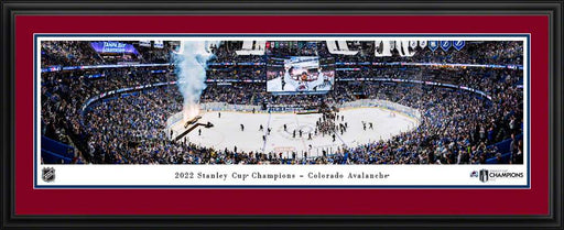 2022 Stanley Cup Champions Panoramic Picture - Colorado Avalanche Fan Cave Decor  Deluxe Frame