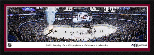 2022 Stanley Cup Champions Panoramic Picture - Colorado Avalanche Fan Cave Decor  Select Frame