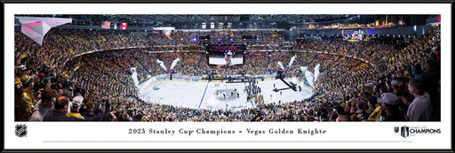 2023 Stanley Cup Champions Fan Cave Decor - Vegas Golden Knights Panoramic Picture  Standard Frame