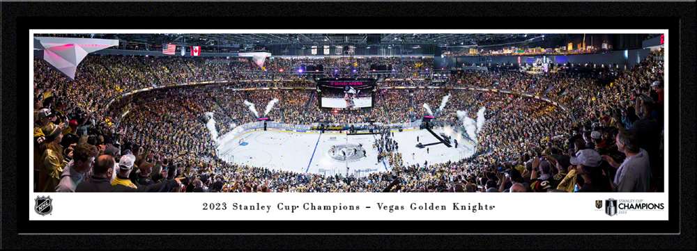 2023 Stanley Cup Champions Fan Cave Decor - Vegas Golden Knights Panoramic Picture  Select Frame