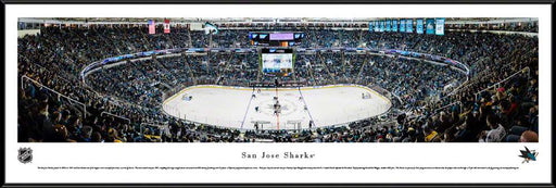 San Jose Sharks Panoramic Picture - SAP Center  Standard Frame