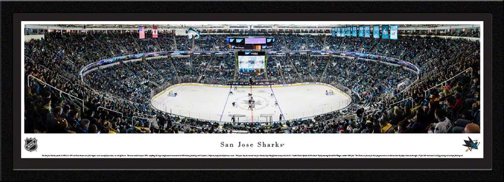 San Jose Sharks Panoramic Picture - SAP Center  Select Frame
