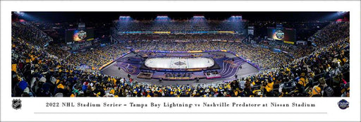 2022 NHL Stadium Series Panoramic Picture - Nashville Predators vs. Tampa Bay Lightning  Unframed