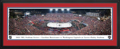 2023 NHL Stadium Series Panoramic Picture - Carolina Hurricanes vs. Washington Capitals  Deluxe Frame