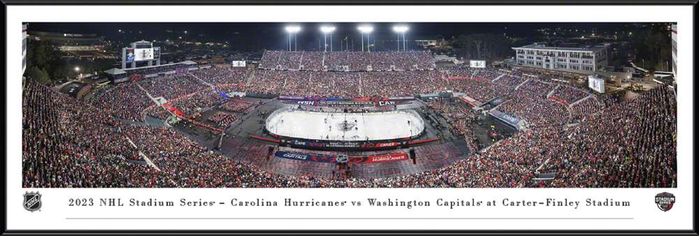 2023 NHL Stadium Series Panoramic Picture - Carolina Hurricanes vs. Washington Capitals  Standard Frame