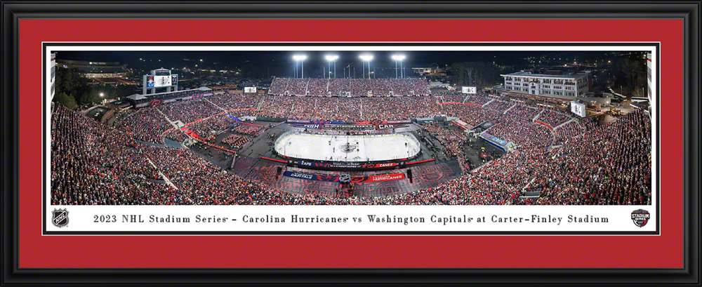 2023 NHL Stadium Series Panoramic Picture - Carolina Hurricanes vs. Washington Capitals  Deluxe Frame