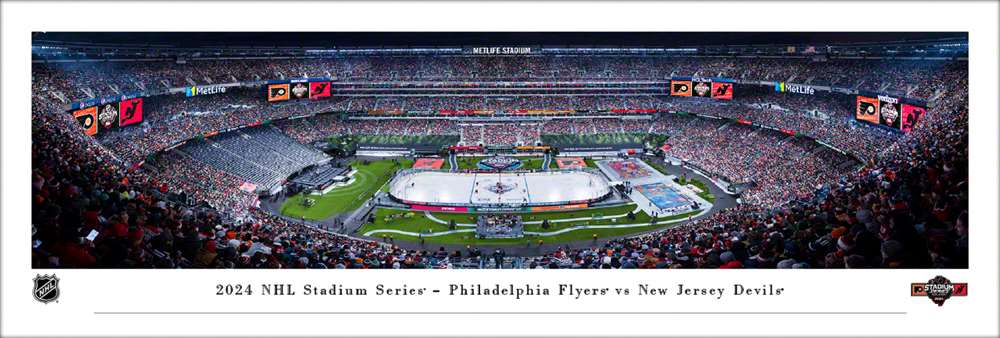 2024 NHL Stadium Series Panoramic Picture - Philadelphia Flyers vs. New Jersey Devils  Unframed