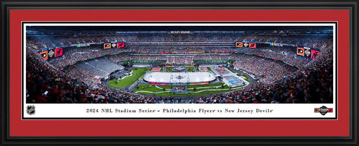 2024 NHL Stadium Series Panoramic Picture - Philadelphia Flyers vs. New Jersey Devils  Deluxe Frame
