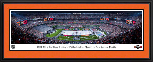 2024 NHL Stadium Series Panoramic Picture - Philadelphia Flyers vs. New Jersey Devils  Deluxe Frame