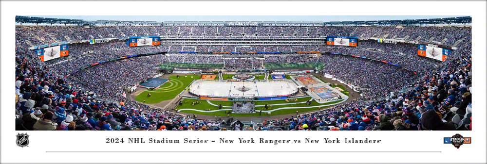 2024 NHL Stadium Series Panoramic Picture - New York Rangers vs. New York Islanders  Unframed
