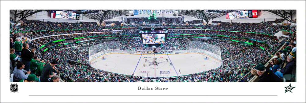 Dallas Stars Panoramic Picture - American Airlines Center NHL Fan Cave Decor  Unframed