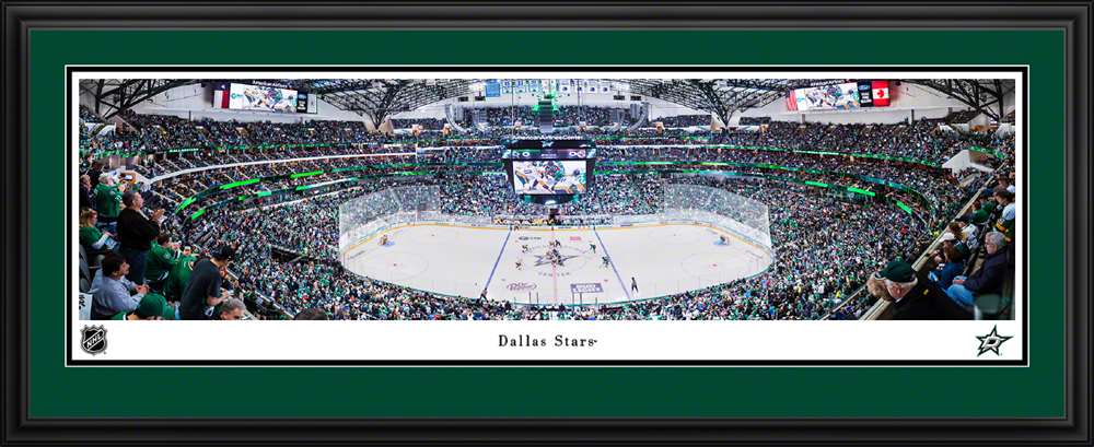 Dallas Stars Panoramic Picture - American Airlines Center NHL Fan Cave Decor  Deluxe Frame