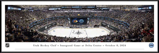 Utah Hockey Club - Inaugural Game at Delta Center Panorama Print - Standard Frame