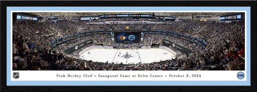 Utah Hockey Club - Inaugural Game at Delta Center Panorama Print - Select Frame