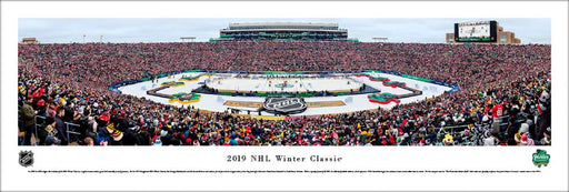 2019 NHL Winter Classic Panoramic Poster - Boston Bruins vs. Chicago Blackhawks  Unframed