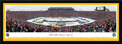 2019 NHL Winter Classic Panoramic Poster - Boston Bruins vs. Chicago Blackhawks  Select Frame