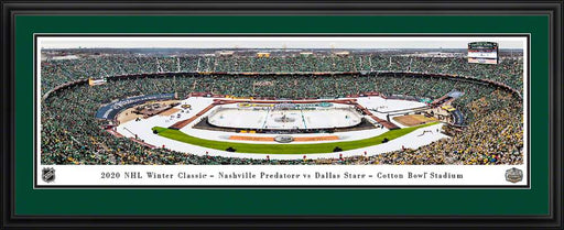 2020 NHL Winter Classic Panoramic Poster - Dallas Stars vs. Nashville Predators  Deluxe Frame