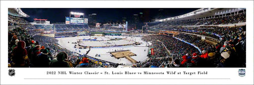 2022 NHL Winter Classic Panoramic Poster - Minnesota Wild vs. St. Louis Blues  Unframed