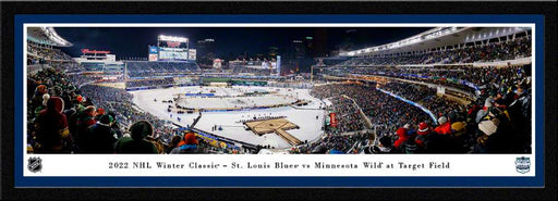 2022 NHL Winter Classic Panoramic Poster - Minnesota Wild vs. St. Louis Blues  Select Frame