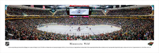 Minnesota Wild Panoramic Picture - Xcel Energy Center  Unframed