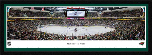 Minnesota Wild Panoramic Picture - Xcel Energy Center  Select Frame