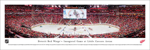 Detroit Red Wings Panoramic Picture - Little Caesars Arena  Unframed