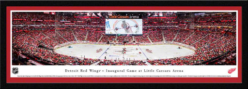 Detroit Red Wings Panoramic Picture - Little Caesars Arena  Select Frame