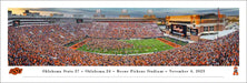 Oklahoma State Cowboys Field Storming Panoramic Picture - Boone Pickens Stadium Fan Cave Decor  Unframed