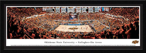 Oklahoma State Cowboys Panoramic - Gallagher IBA Arena Picture - Basketball  Select Frame