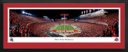Ohio State Buckeyes Football End Zone Fan Cave Decor - Ohio Stadium Panoramic Picture  Deluxe Frame