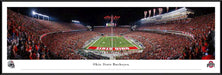 Ohio State Buckeyes Football End Zone Fan Cave Decor - Ohio Stadium Panoramic Picture  Standard Frame