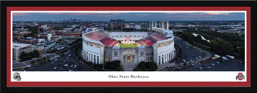 Ohio Stadium Fan Cave Decor - Ohio State Buckeyes Football Panoramic Picture  Select Frame