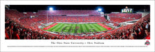 Ohio State Buckeyes Football Panorama - Marching Band Script - Ohio Stadium  Unframed