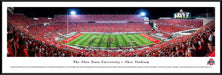 Ohio State Buckeyes Football Panorama - Marching Band Script - Ohio Stadium  Standard Frame