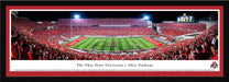 Ohio State Buckeyes Football Panorama - Marching Band Script - Ohio Stadium  Select Frame