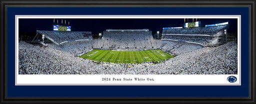Penn State Nittany Lions 2024 White Out Panorama Print - Deluxe Frame
