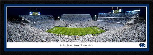 Penn State Nittany Lions 2024 White Out Panorama Print - Select Frame