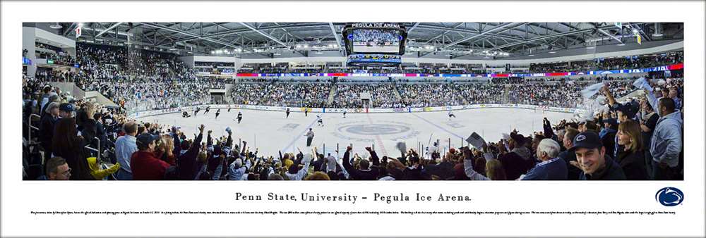 Penn State Nittany Lions Hockey Panoramic- Pegula Ice Arena  Unframed