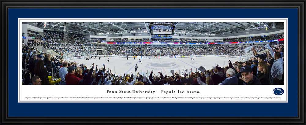 Penn State Nittany Lions Hockey Panoramic- Pegula Ice Arena  Deluxe Frame