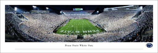 Penn State Nittany Lions Football 2021 White Out End Zone Panoramic Picture - Beaver Stadium  Unframed