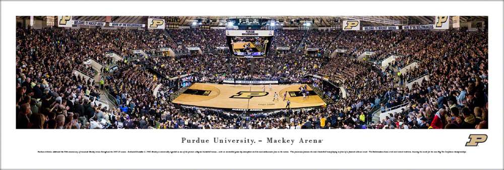 Purdue Boilermakers Basketball Panoramic Picture - Mackey Arena  Unframed
