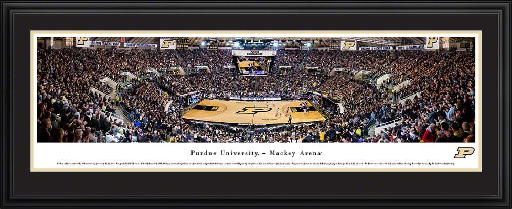 Purdue Boilermakers Basketball Panoramic Picture - Mackey Arena  Deluxe Frame