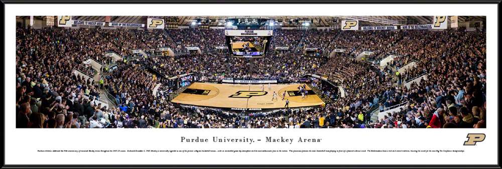 Purdue Boilermakers Basketball Panoramic Picture - Mackey Arena  Standard Frame