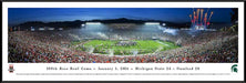 2014 Rose Bowl Panoramic Picture - Michigan State Spartans  Standard Frame
