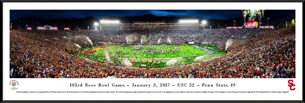 2017 Rose Bowl Panoramic Picture - USC Trojans  Standard Frame