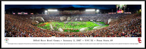 2017 Rose Bowl Panoramic Picture - USC Trojans  Standard Frame