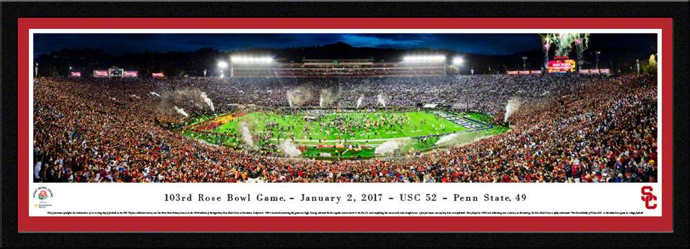 2017 Rose Bowl Panoramic Picture - USC Trojans  Select Frame