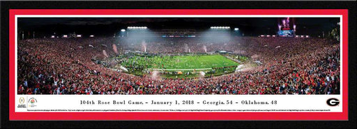 2018 Rose Bowl Panoramic Picture - Georgia Bulldogs  Select Frame
